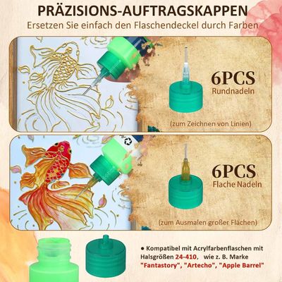 Top Modellbau Fein chi tiết Malpinsel Pinsel Set Acryl- và Ölfarben