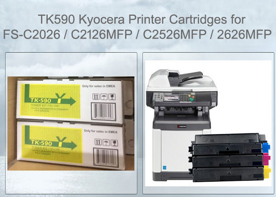 Kyocera TK590Y Toner Cartridge màu vàng FS-C2526 C2626 M6026 M6526 tương thích